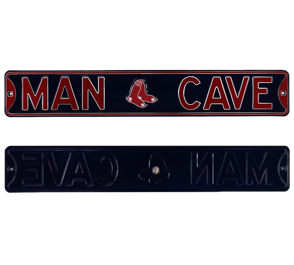 Boston Red Sox Man Cave Officially Licensed Authentic Steel 36×6 Navy Blue and Red MLB Street Sign Other 36x6-boston-red-sox-man-cave-officially, Boston Red Sox, supplier stock photo