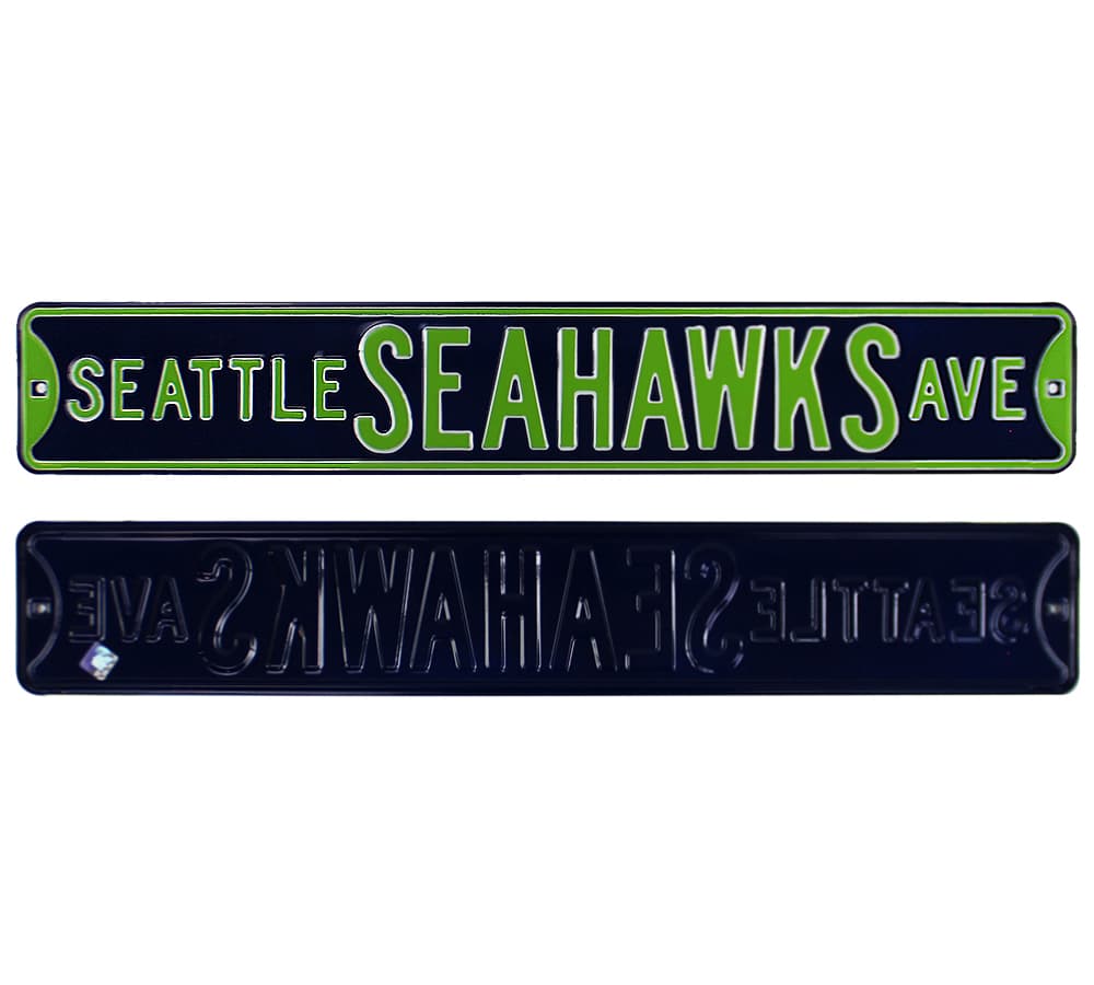 Seattle Seahawks “Seattle Seahawks Avenue” Officially Licensed Authentic Steel 36×6 Navy & Green NFL Street Sign Other 36x6-seattle-seahawks-avenue-officially-licensed, Seattle Seahawks, supplier stock photo