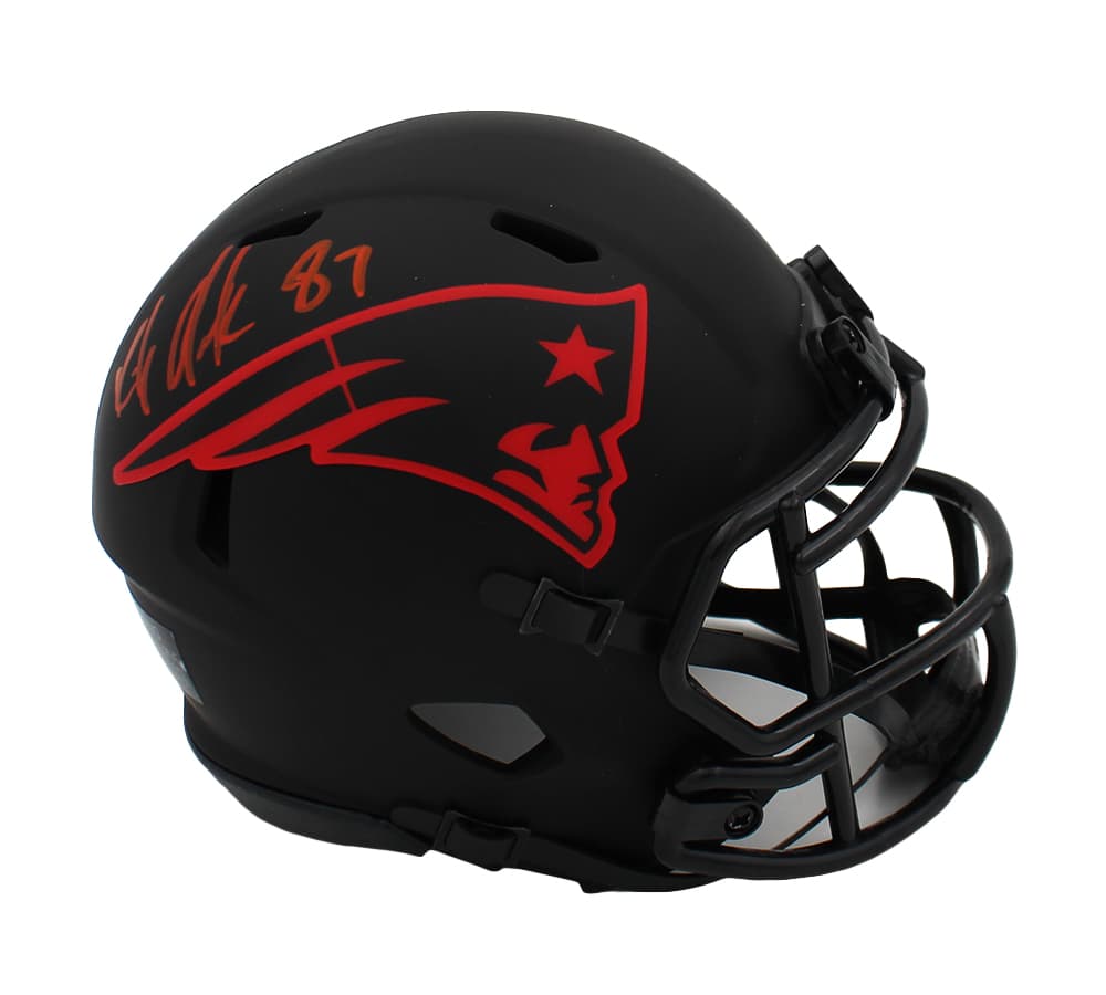 Rob Gronkowski Signed New England Patriots Speed Eclipse NFL Mini Helmet Rob Gronkowski Helmet rob-gronkowski-england-patriots-speed-eclipse, New England Patriots, view 2, supplier stock photo
