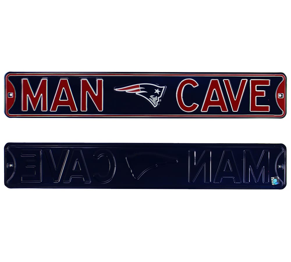 New England Patriots “Man Cave” Officially Licensed Authentic Steel 36×6 Navy & Red NFL Street Sign Other 36x6-england-patriots-man-cave-officially, New England Patriots, supplier stock photo