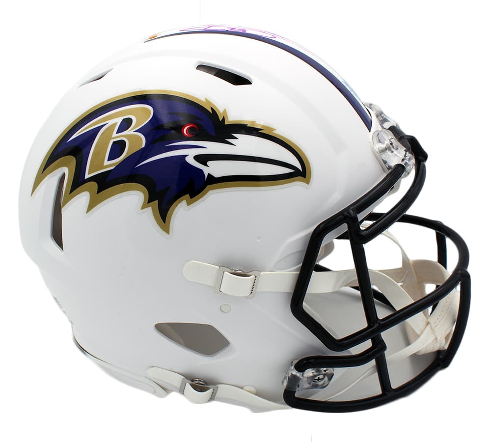 Earl Thomas Signed Baltimore Ravens Speed Authentic White Matte NFL Helmet Earl Thomas Helmet earl-thomas-baltimore-ravens-speed-white, view 2, supplier stock photo