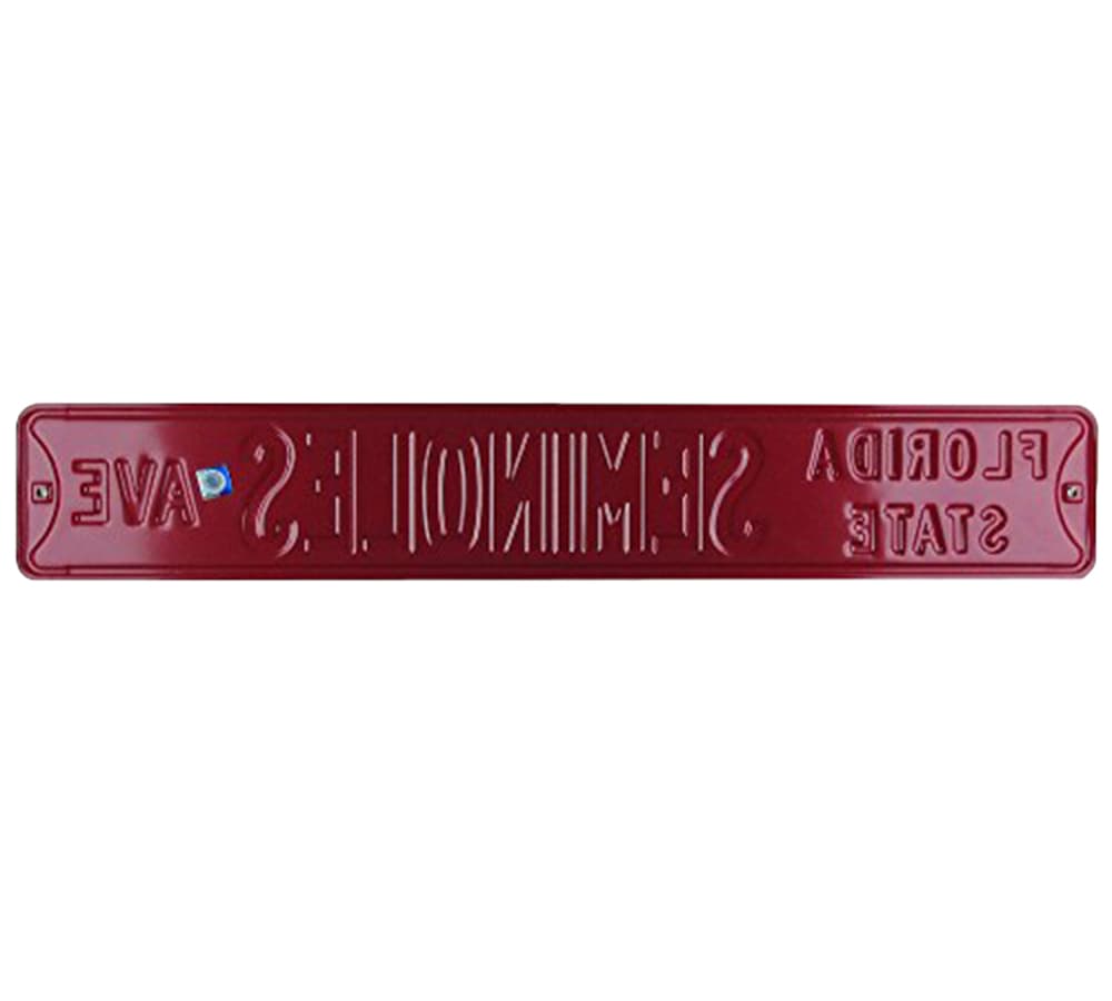 Florida State Seminoles Avenue Officially Licensed Authentic Steel 36×6 Garnet & Gold NCAA Street Sign Other 36x6-florida-state-seminoles-avenue-officially, view 3, supplier stock photo