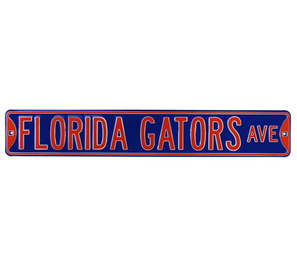 Florida Gators Avenue Officially Licensed Authentic Steel 36×6 Blue Orange NCAA Street Sign Other 36x6-florida-gators-avenue-officially-licensed, view 2, supplier stock photo