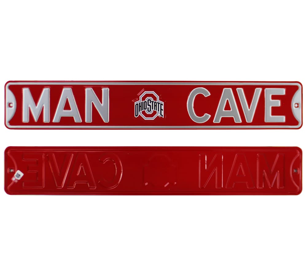 Ohio State Buckeyes “Man Cave” Officially Licensed Authentic Steel 36×6 Red & Silver NCAA Street Sign Other 36x6-ohio-state-buckeyes-man-cave-officially, supplier stock photo