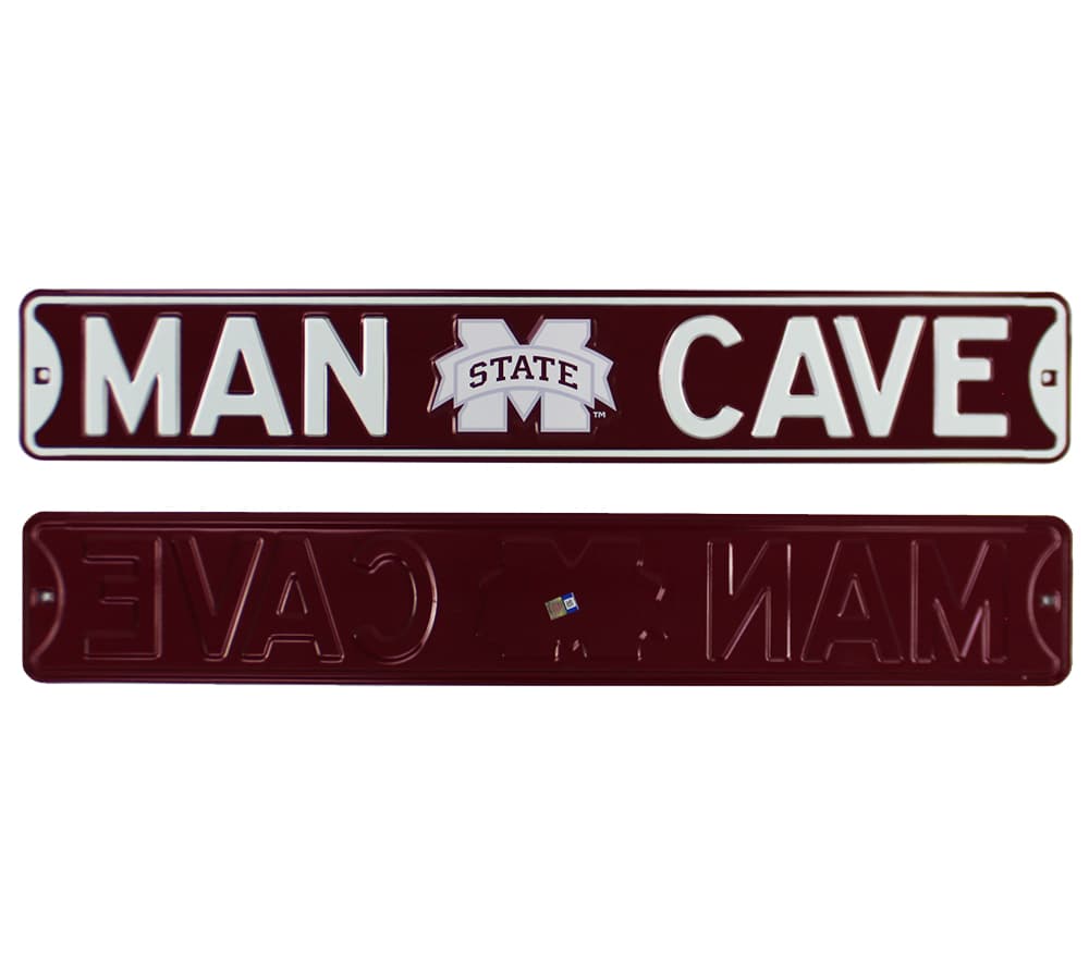 Mississippi State Bulldogs MSU Man Cave Officially Licensed Authentic Steel 36×6 Maroon & White NCAA Street Sign Other 36x6-mississippi-state-bulldogs-msu-man-cave, supplier stock photo