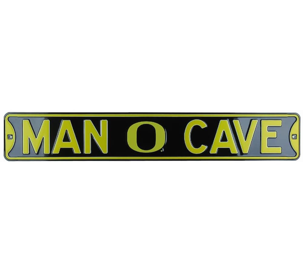 Oregon Ducks Man Cave Officially Licensed Authentic Steel 36×6 Black & Yellow NCAA Street Sign Other 36x6-oregon-ducks-man-cave-officially-licensed, view 2, supplier stock photo