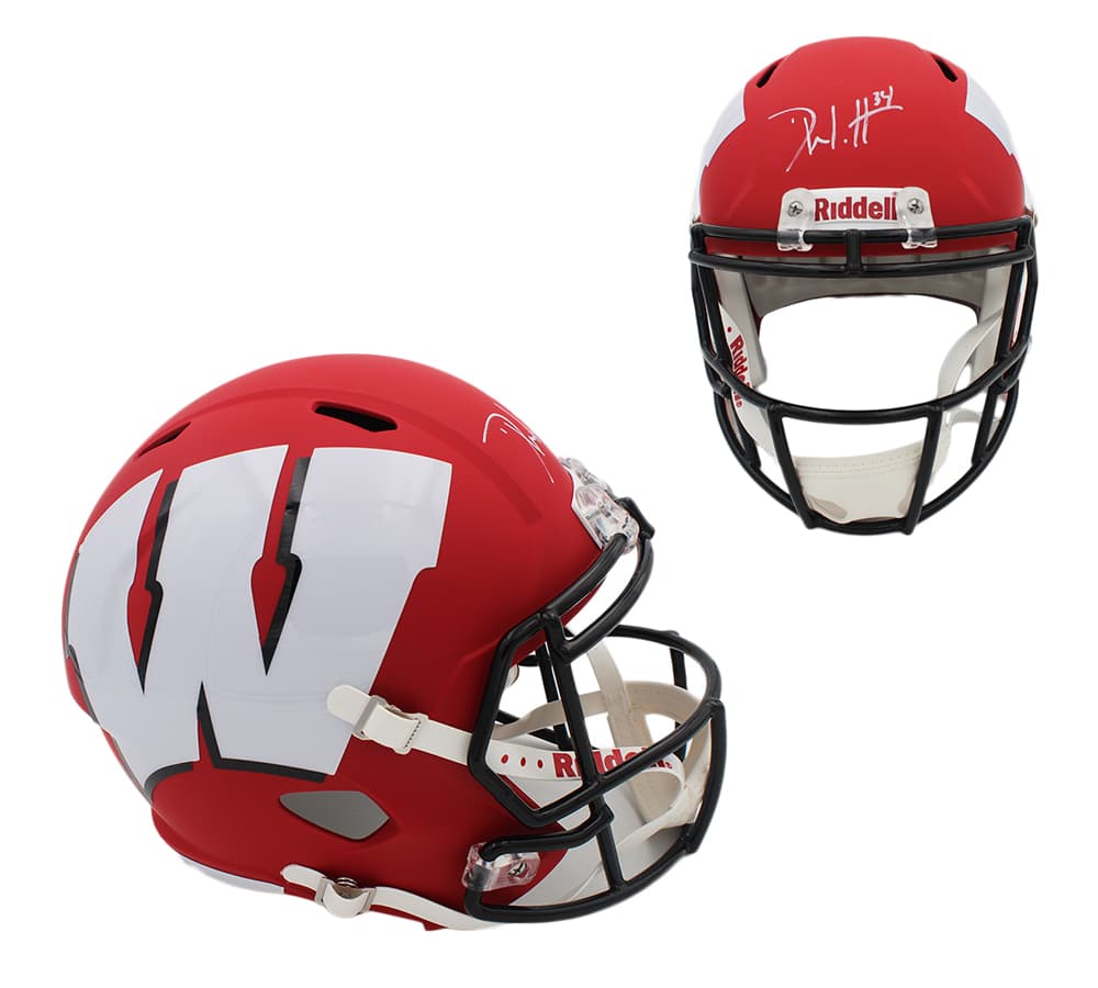 Derek Watt Signed Wisconsin Badgers Speed Full Size AMP NCAA Helmet Derek Watt Helmet derek-watt-wisconsin-badgers-speed-full, Wisconsin Badgers, supplier stock photo
