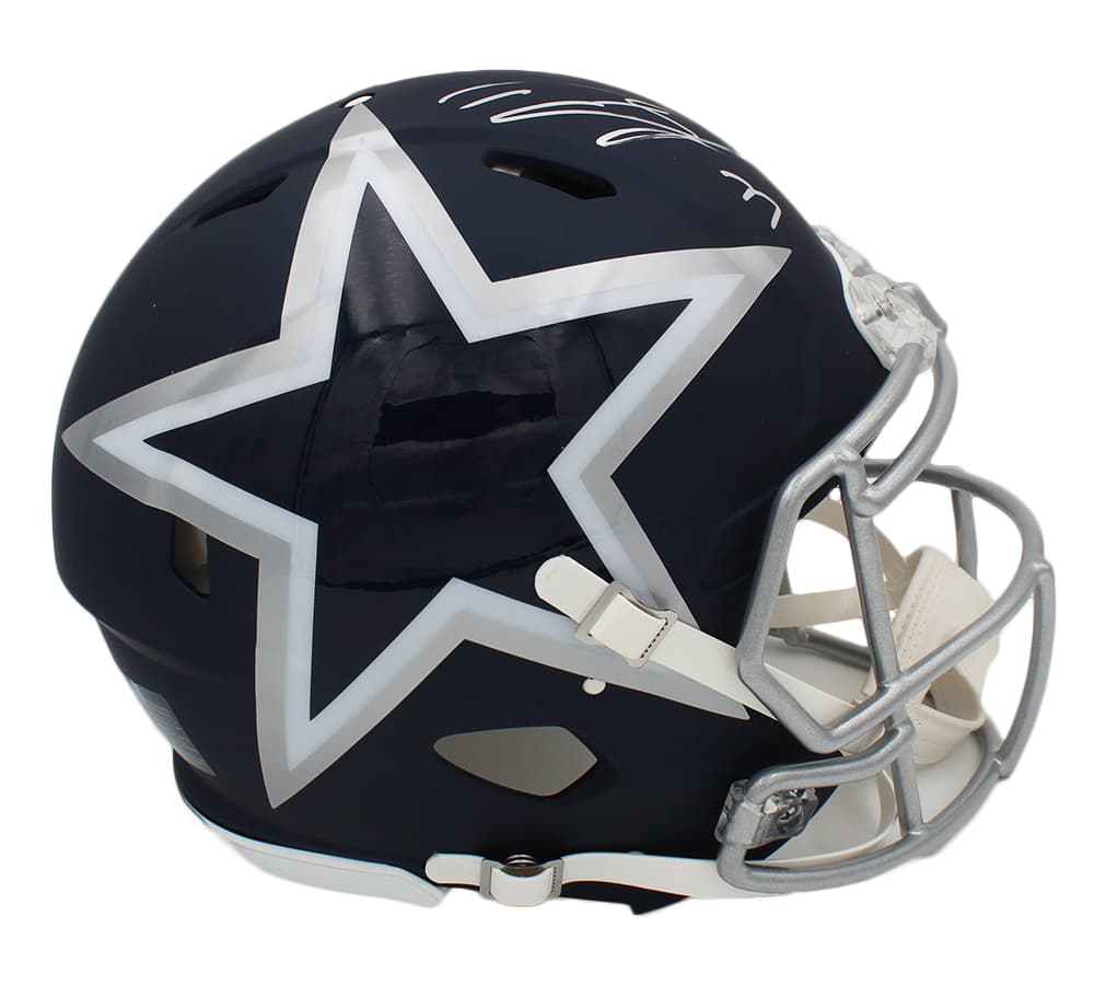 Tyron Smith Signed Dallas Cowboys Speed Authentic AMP NFL Helmet Tyron Smith Helmet tyron-smith-dallas-cowboys-speed-amp, Dallas Cowboys, view 2, supplier stock photo