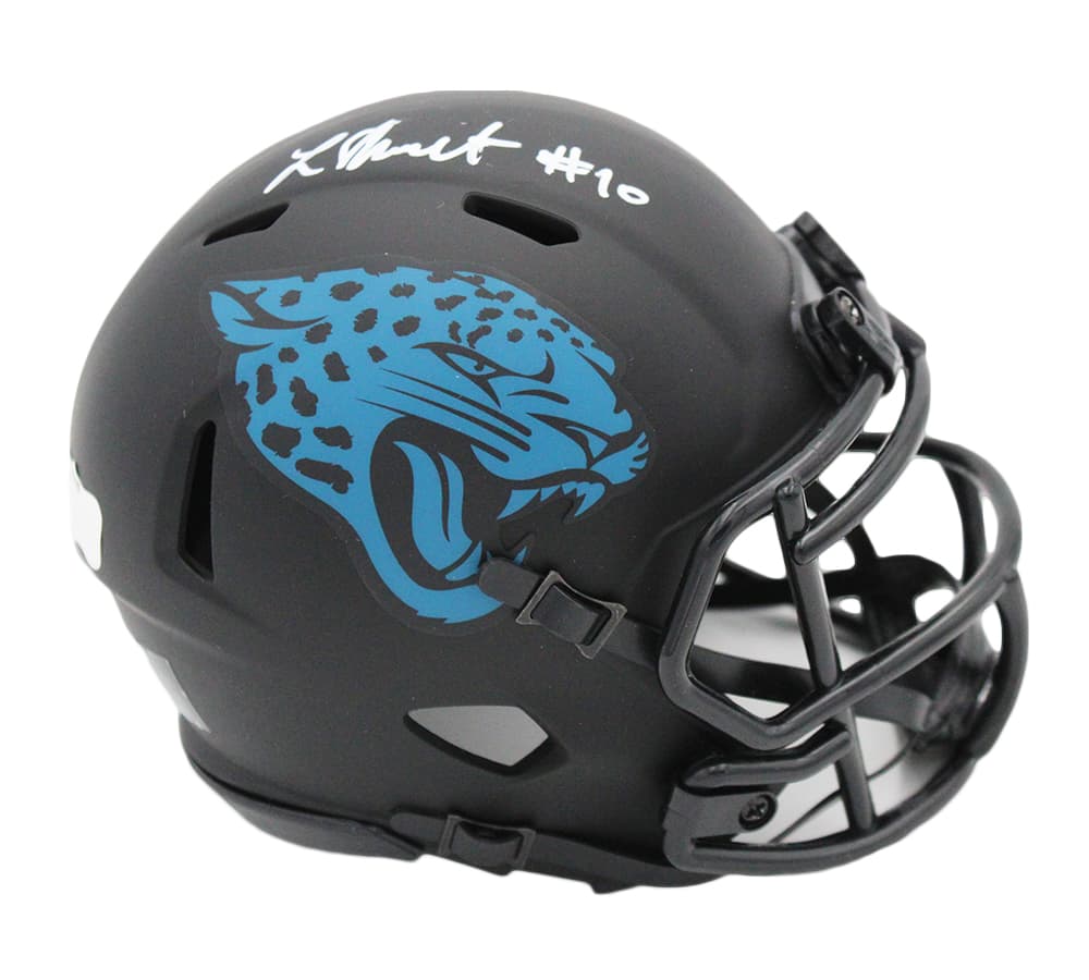 Laviska Shenault Signed Jacksonville Jaguars Speed Eclipse NFL Mini Helmet Laviska Shenault Helmet laviska-shenault-jacksonville-jaguars-speed, supplier stock photo