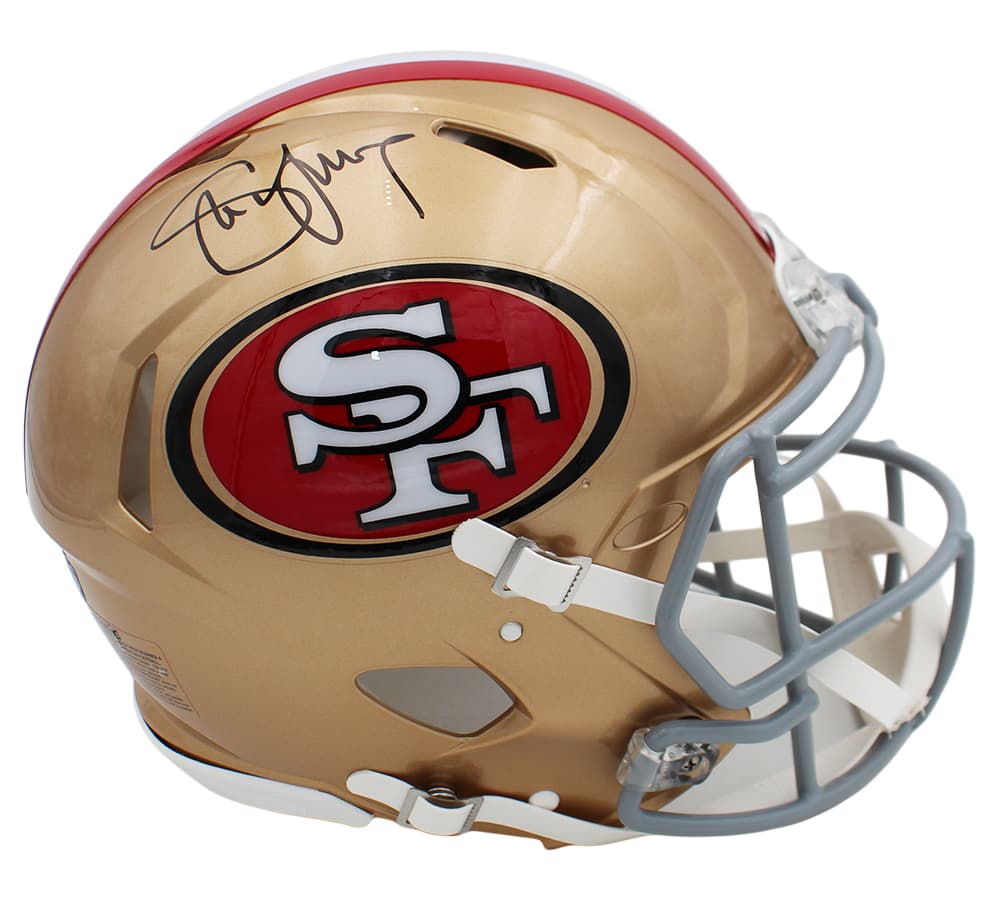 Steve Young Signed San Francisco 49ers Speed Authentic NFL Helmet Steve Young Helmet steve-young-san-francisco-49ers-speed, San Francisco 49ers, view 2, supplier stock photo