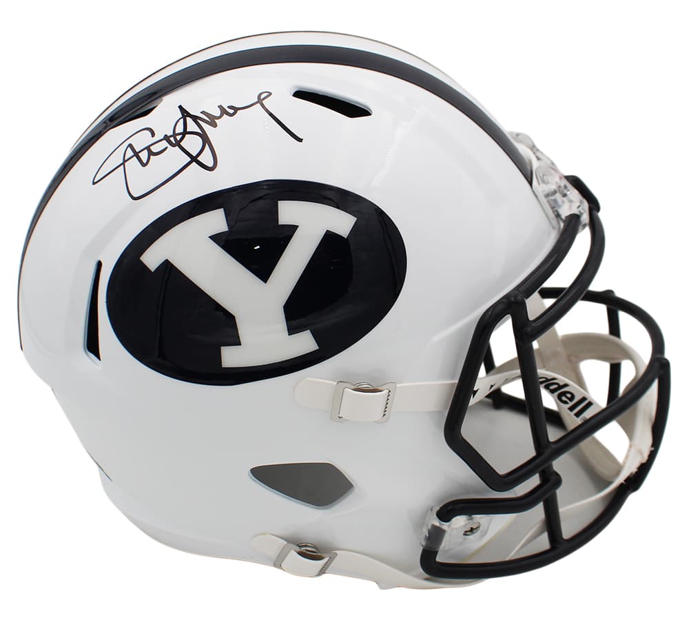 Steve Young Signed BYU Cougars Speed Full Size NCAA Helmet Steve Young Helmet steve-young-byu-cougars-speed-full, view 2, supplier stock photo