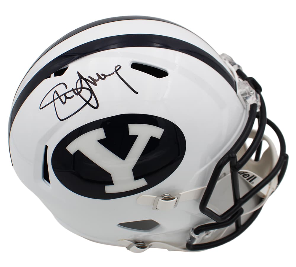 Steve Young Signed BYU Cougars Speed Full Size NCAA Helmet Steve Young Helmet steve-young-byu-cougars-speed-full, supplier stock photo