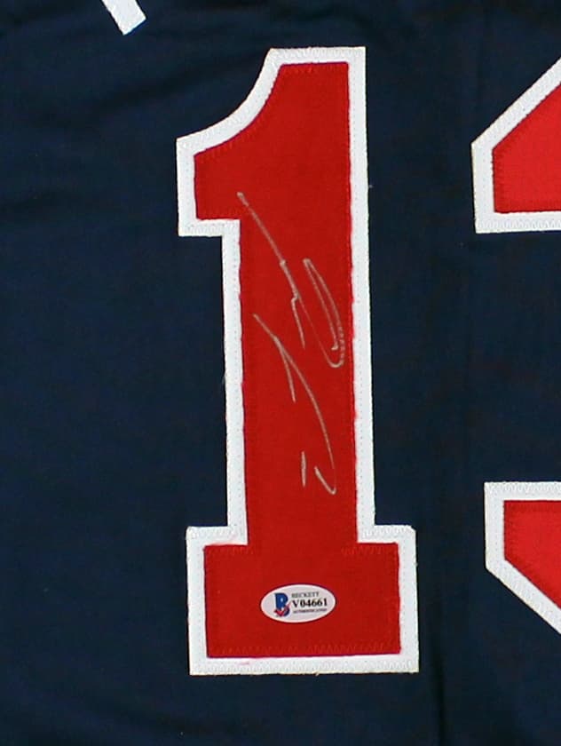 Ronald Acuna Signed Atlanta Custom Navy Jersey Ronald Acuna Jr Jersey ronald-acuna-atlanta-navy, view 2, supplier stock photo