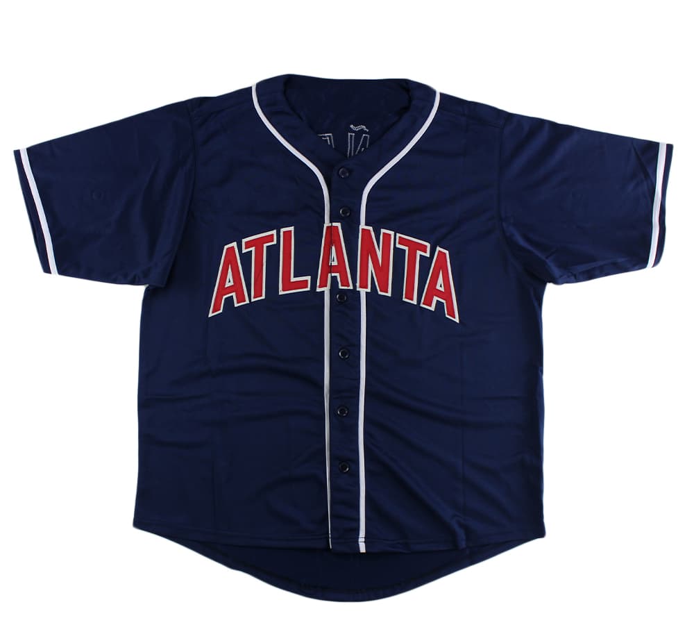 Ronald Acuna Signed Atlanta Custom Navy Jersey Ronald Acuna Jr Jersey ronald-acuna-atlanta-navy, view 3, supplier stock photo