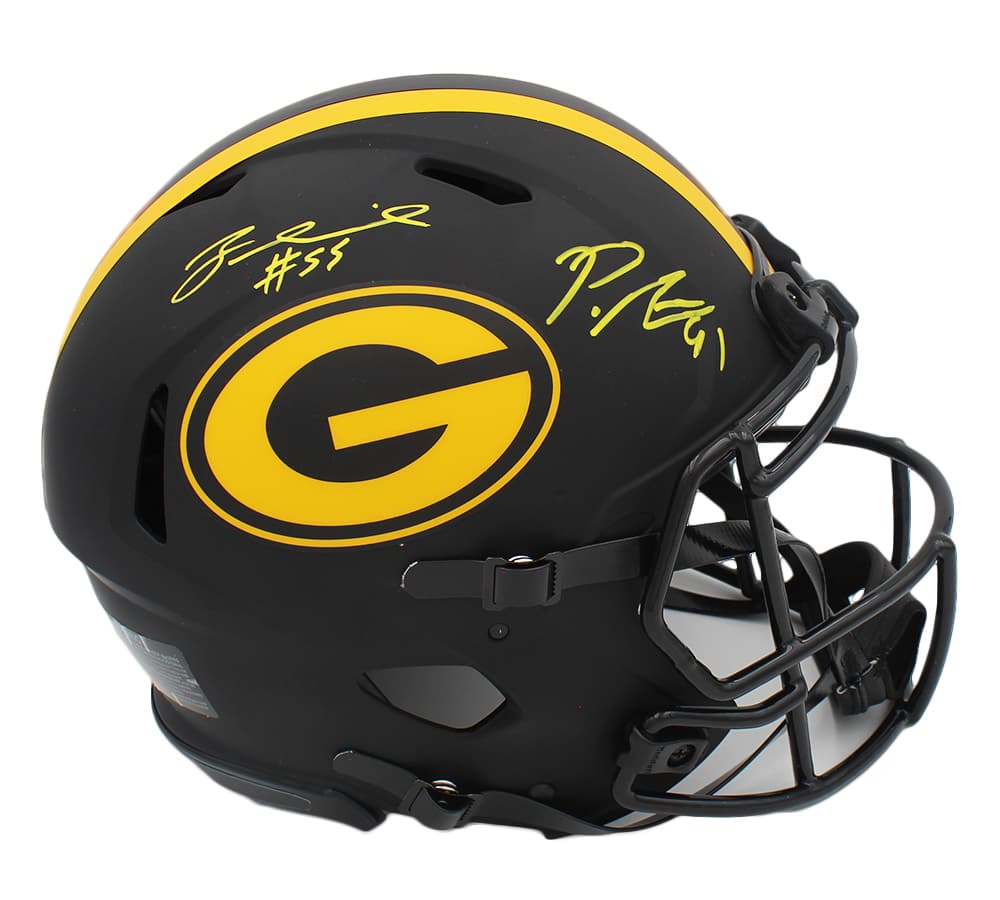 Za’Darius Smith and Preston Smith Signed Green Bay Packers Speed Authentic Eclipse NFL Helmet Za’Darius Smith Helmet zadarius-smith-preston-green-bay-packers, Green Bay Packers, supplier stock photo