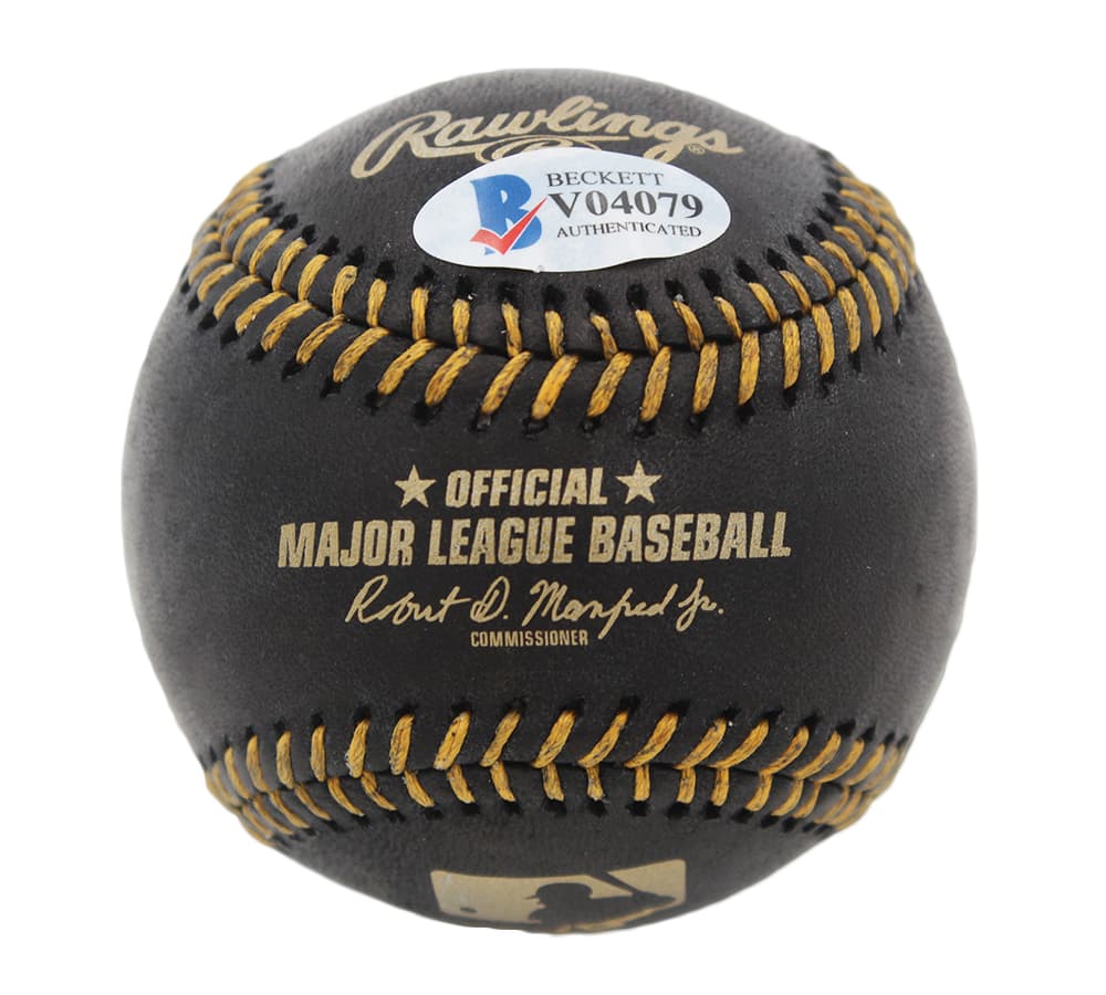 Ronald Acuna Signed Atlanta Braves Rawlings Official Major League Black MLB Baseball with “Acuna Matata” Inscription Ronald Acuna Jr Ball ronald-acuna-atlanta-braves-rawlings-major, Atlanta Braves, view 3, supplier stock photo