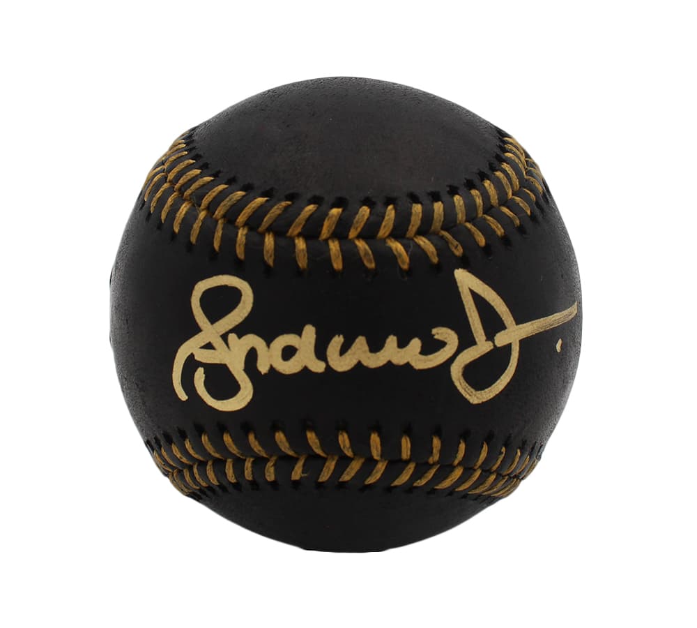 Andruw Jones Signed Atlanta Braves Rawlings Official Major League Black MLB Baseball Andruw Jones Ball andruw-jones-atlanta-braves-rawlings-major, Atlanta Braves, supplier stock photo