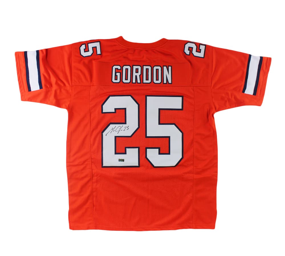 Melvin Gordon Signed Denver Custom Navy Jersey Melvin Gordon Jersey melvin-gordon-denver-navy, supplier stock photo