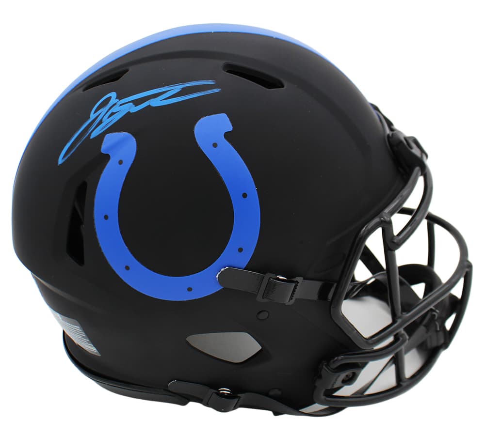 Jonathan Taylor Signed Indianapolis Colts Speed Authentic Eclipse NFL Helmet Jonathan Taylor Helmet jonathan-taylor-indianapolis-colts-speed, view 2, supplier stock photo