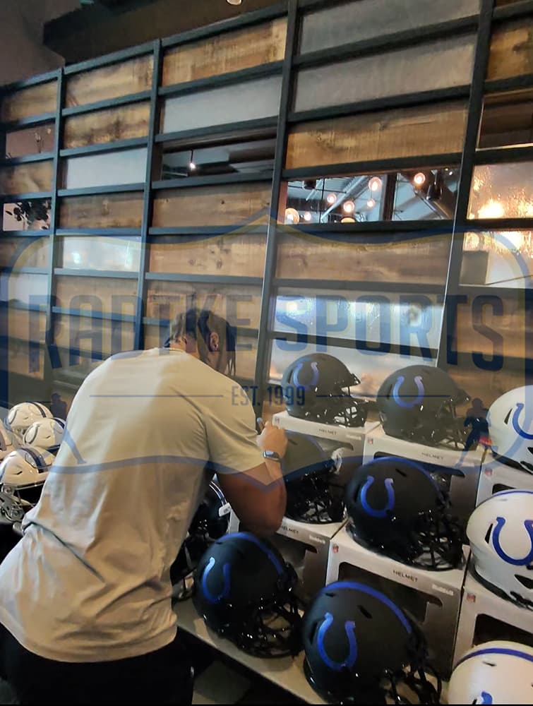 Jonathan Taylor Signed Indianapolis Colts Speed Authentic Eclipse NFL Helmet Jonathan Taylor Helmet jonathan-taylor-indianapolis-colts-speed, view 3, supplier stock photo
