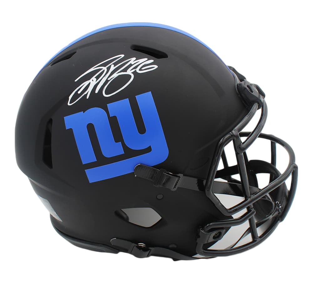 Saquon Barkley Signed New York Giants Speed Full Size Eclispe NFL Helmet Saquon Barkley Helmet saquon-barkley-york-giants-speed-full, New York Giants, supplier stock photo