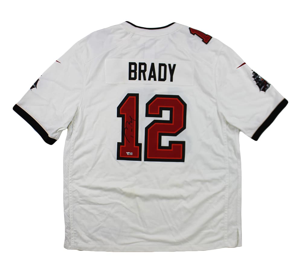 Tom Brady Signed Tampa Bay Buccaneers Nike Game White NFL Jersey Tom Brady Jersey tom-brady-tampa-bay-buccaneers-nike, supplier stock photo