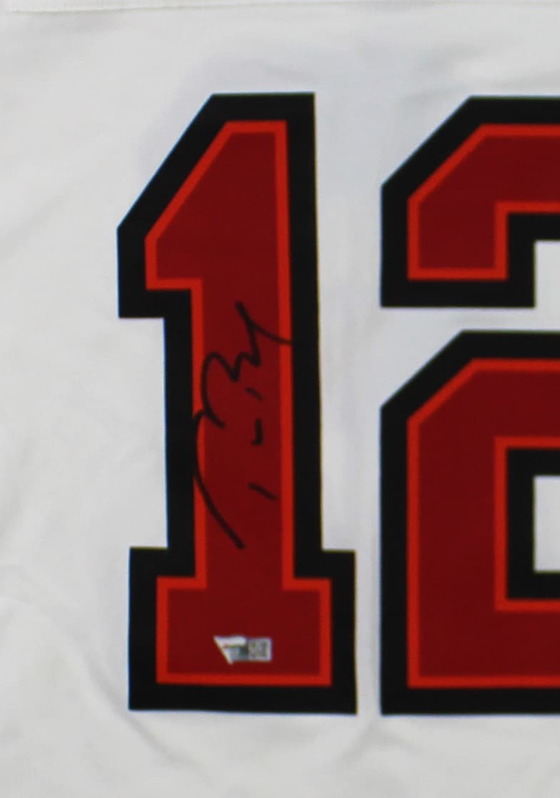 Tom Brady Signed Tampa Bay Buccaneers Nike Game White NFL Jersey Tom Brady Jersey tom-brady-tampa-bay-buccaneers-nike, view 2, supplier stock photo