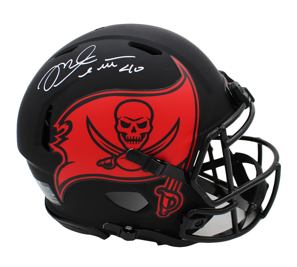 Mike Alstott Signed Tampa Bay Buccaneers Speed Authentic Eclipse NFL Helmet Mike Alstott Helmet mike-alstott-tampa-bay-buccaneers-speed, view 2, supplier stock photo