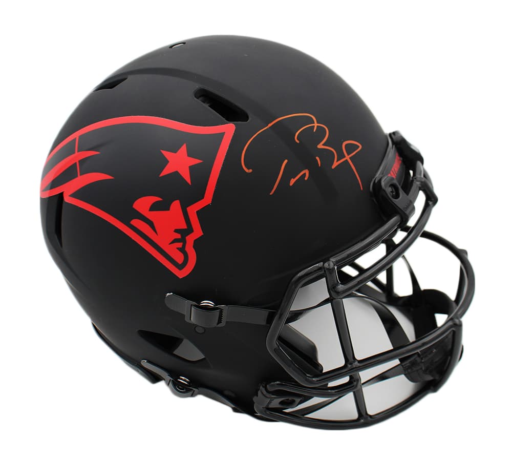 Tom Brady Signed New England Patriots Speed Authentic Eclipse NFL Helmet Tom Brady Helmet tom-brady-england-patriots-speed-eclipse, New England Patriots, supplier stock photo