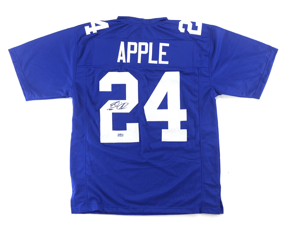 Eli Apple Signed New York Custom Blue Jersey Eli Apple Jersey eli-apple-york-blue, supplier stock photo