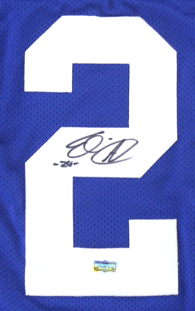 Eli Apple Signed New York Custom Blue Jersey Eli Apple Jersey eli-apple-york-blue, view 2, supplier stock photo