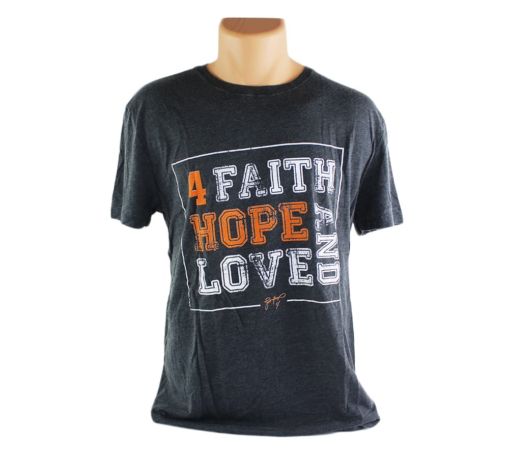 Favre 4 Hope Mens Dark Gray Faith & Love T-Shirt – Large Other favre-4-hope-mens-dark-gray, supplier stock photo