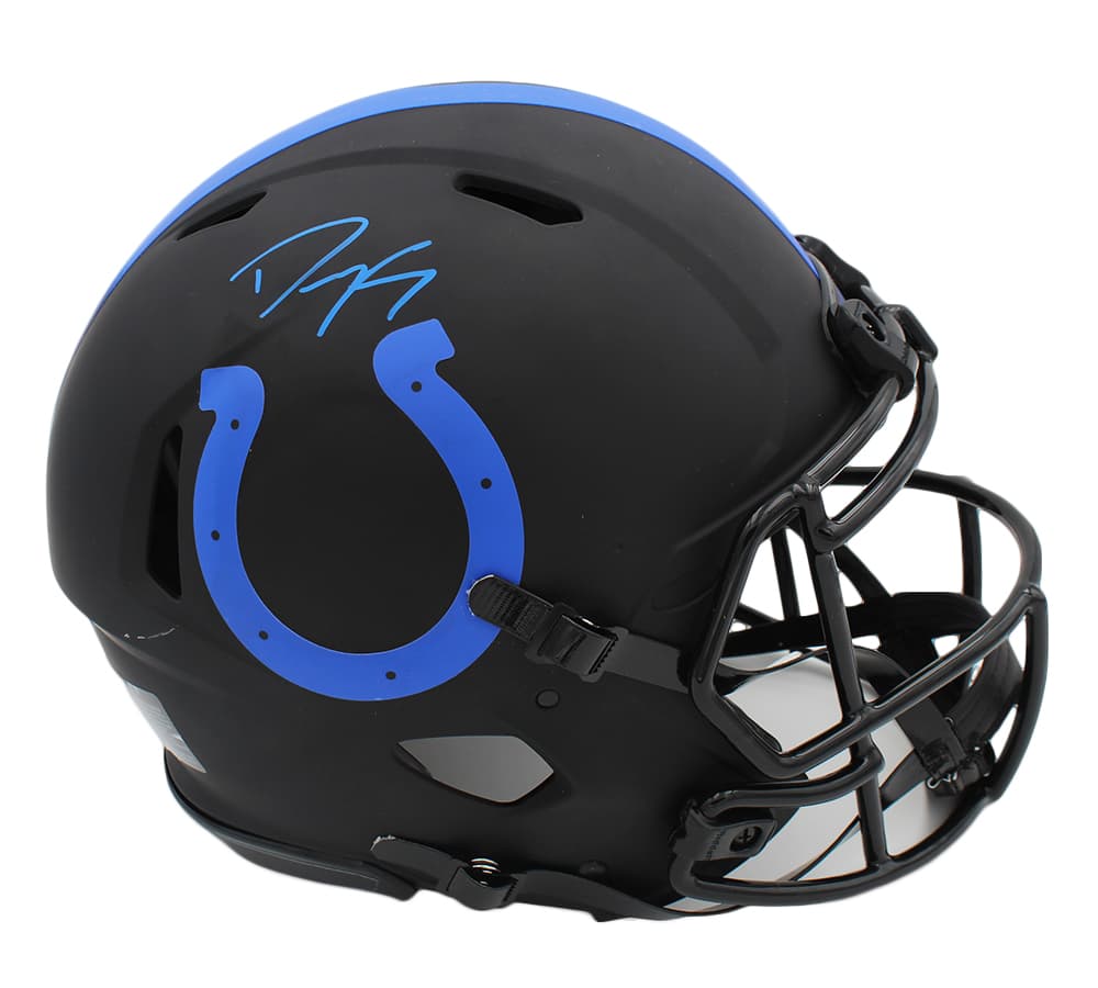 Dwight Freeney Signed Indianapolis Colts Speed Authentic Eclipse NFL Helmet Dwight Freeney Helmet dwight-freeney-indianapolis-colts-speed-eclipse, supplier stock photo
