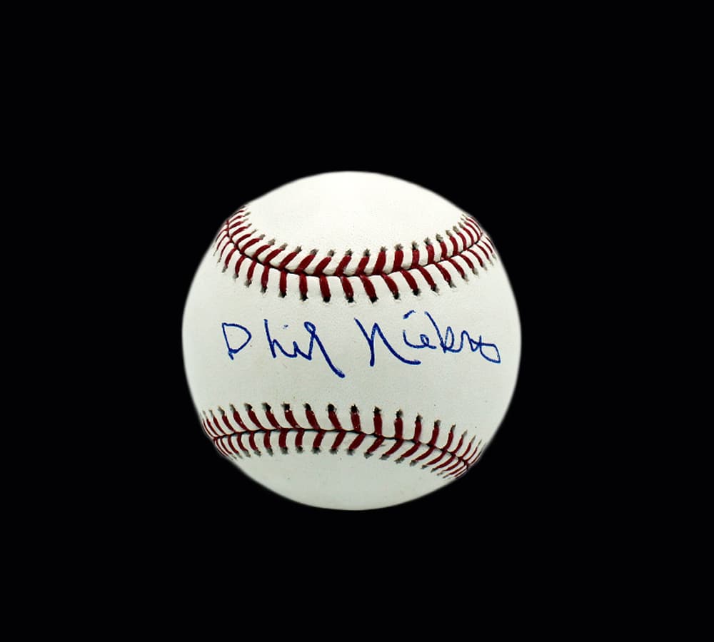 Phil Niekro Signed Atlanta Braves Rawlings Official Major League White MLB Baseball Phil Niekro Ball phil-niekro-atlanta-braves-rawlings-major, Atlanta Braves, supplier stock photo