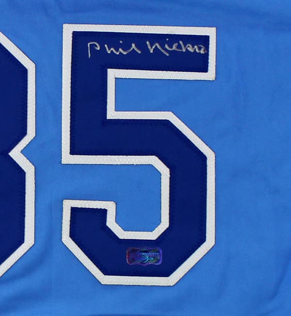 Phil Niekro Signed Atlanta Custom Stat Powder Blue Jersey Phil Niekro Jersey phil-niekro-atlanta-stat-powder-blue, view 2, supplier stock photo