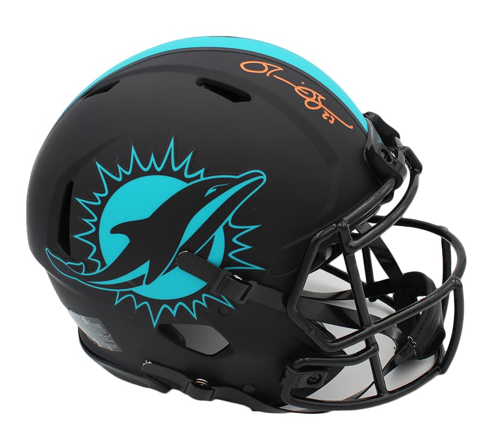 Ronnie Brown Signed Miami Dolphins Speed Eclipse Authentic NFL Helmet Ronnie Brown Helmet ronnie-brown-miami-dolphins-speed-eclipse, Miami Dolphins, view 2, supplier stock photo