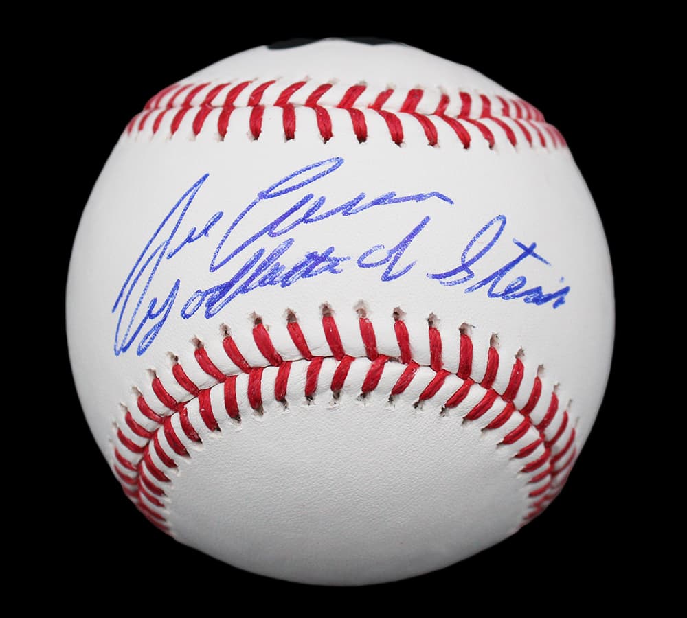 Jose Canseco Signed Oakland A’s Rawlings Official Major League White MLB Baseball with “Godfather of Steroids” Inscription Jose Canseco Ball jose-canseco-oakland-as-rawlings-major, Oakland Athletics, supplier stock photo