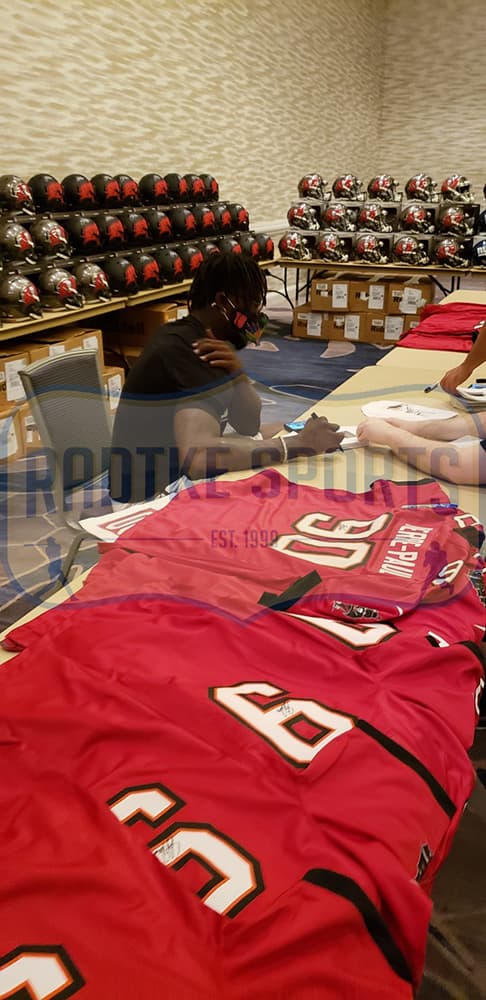 Jason Pierre-Paul Signed Tampa Bay Buccaneers Speed Authentic Eclipse NFL Helmet Jason Pierre-Paul Helmet jason-pierre-paul-tampa-bay-buccaneers, view 2, supplier stock photo