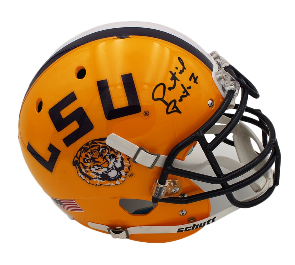 Patrick Peterson Signed LSU Tigers Schutt Authentic Yellow NCAA Helmet Patrick Peterson Helmet patrick-peterson-lsu-tigers-schutt-yellow, LSU Tigers, supplier stock photo