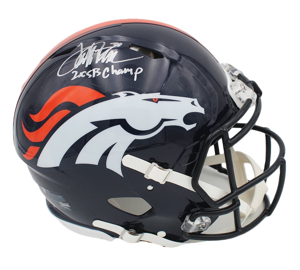 Terrell Davis Signed Denver Broncos Speed Authentic NFL Helmet with “2x SB Champ” Inscription Terrell Davis Helmet terrell-davis-denver-broncos-speed-nfl, Denver Broncos, supplier stock photo