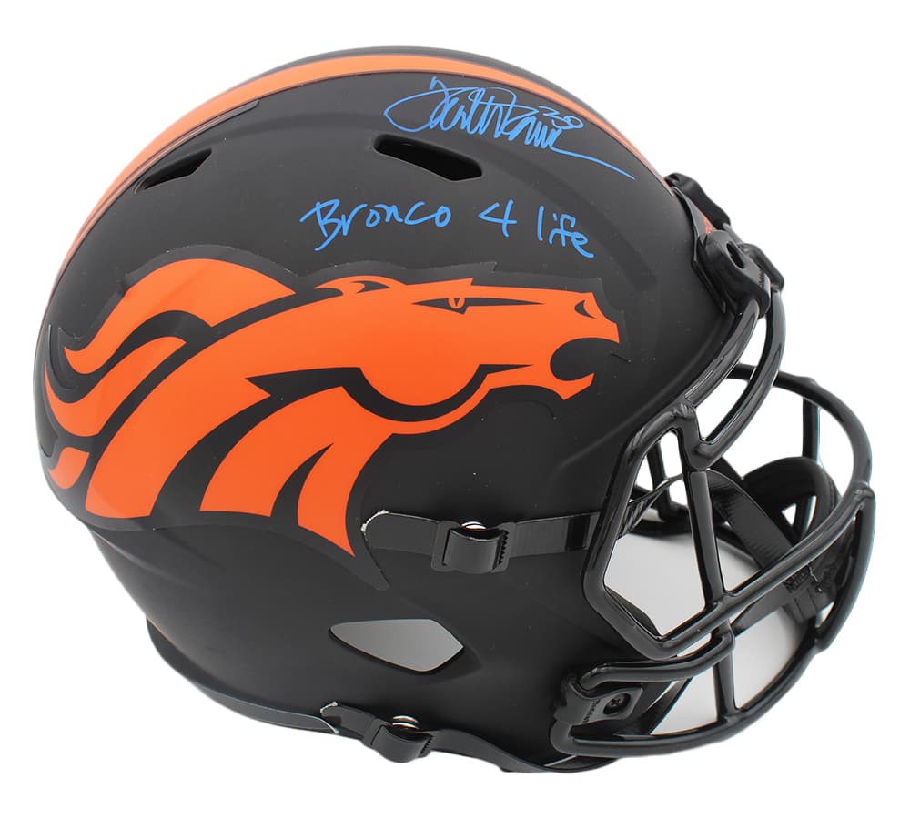 Terrell Davis Signed Denver Broncos Speed Full Size Eclipse NFL Helmet with “Broncos 4 Life” Inscription Terrell Davis Helmet terrell-davis-denver-broncos-speed-full, Denver Broncos, supplier stock photo