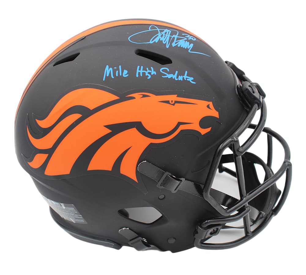 Terrell Davis Signed Denver Broncos Speed Authentic Eclipse NFL Helmet with “Mile High Salute” Inscription Terrell Davis Helmet terrell-davis-denver-broncos-speed-eclipse, Denver Broncos, supplier stock photo