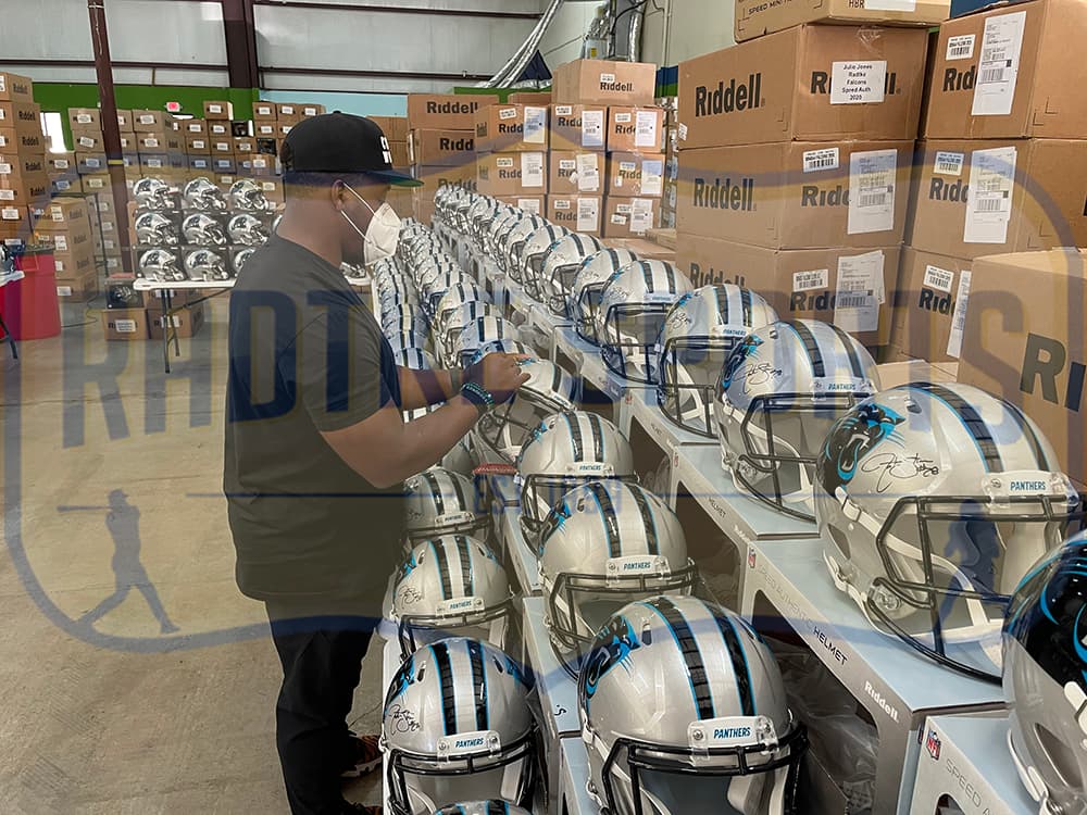 Jonathan Stewart Signed Carolina Panthers Speed Authentic NFL Helmet Jonathan Stewart Helmet jonathan-stewart-carolina-panthers-speed-nfl, view 2, supplier stock photo
