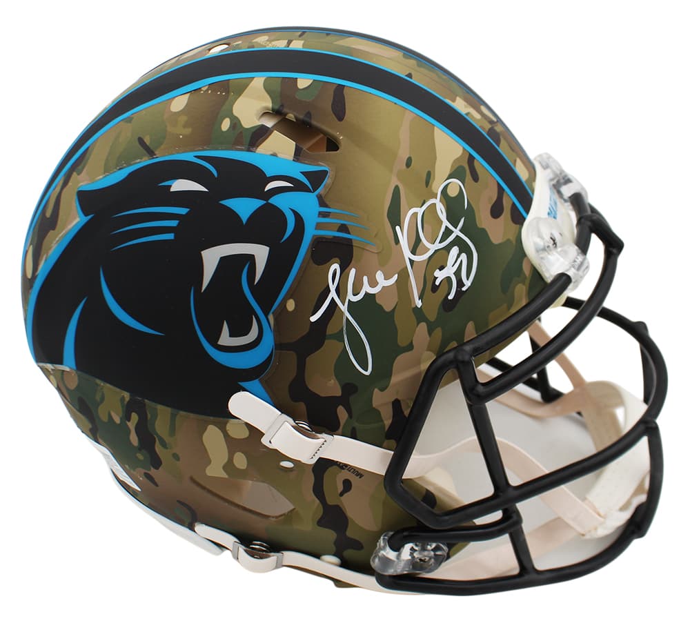 Luke Kuechly Signed Carolina Panthers Speed Authentic Camo NFL Helmet Luke Kuechly Helmet luke-kuechly-carolina-panthers-speed-camo, supplier stock photo