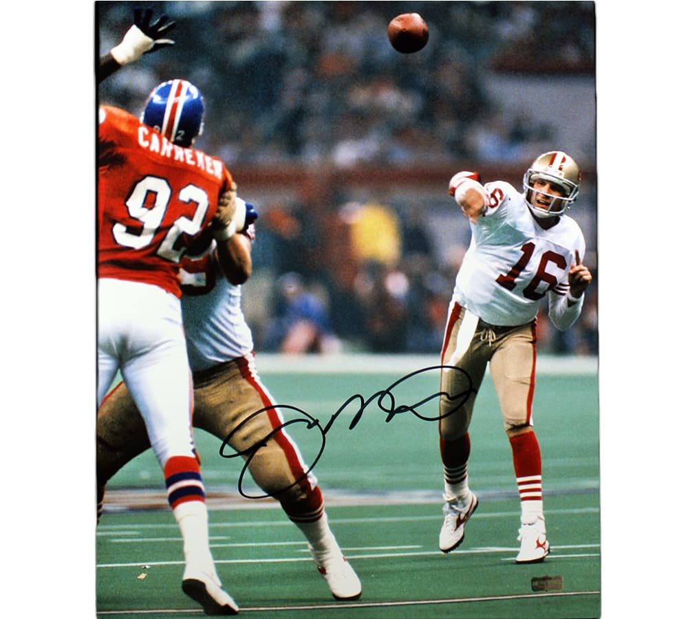 Joe Montana Signed San Francisco 49ers Unframed 16×20 NFL Photo – White Jersey Throwing Joe Montana Jersey 16x20-joe-montana-san-francisco-49ers-unframed, San Francisco 49ers, supplier stock photo