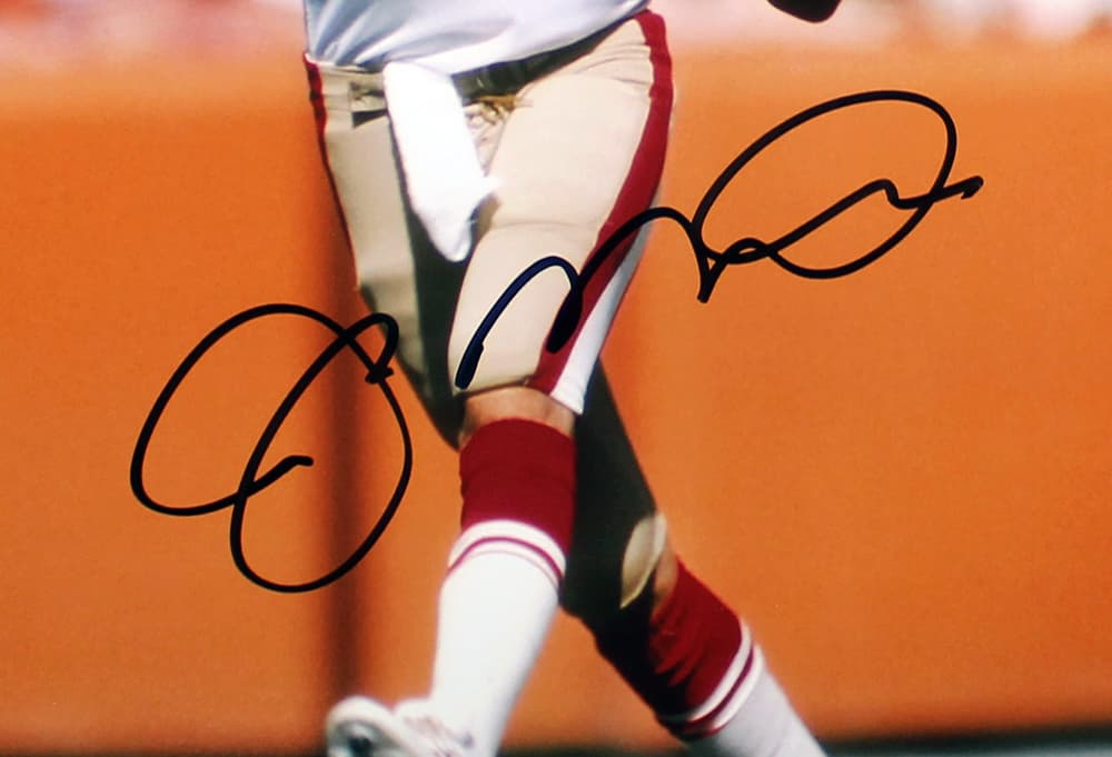 Joe Montana Signed San Francisco 49ers Unframed 16×20 NFL Photo – White Jersey Throwing Leg Joe Montana Jersey 16x20-joe-montana-san-francisco-49ers-unframed, San Francisco 49ers, view 2, supplier stock photo