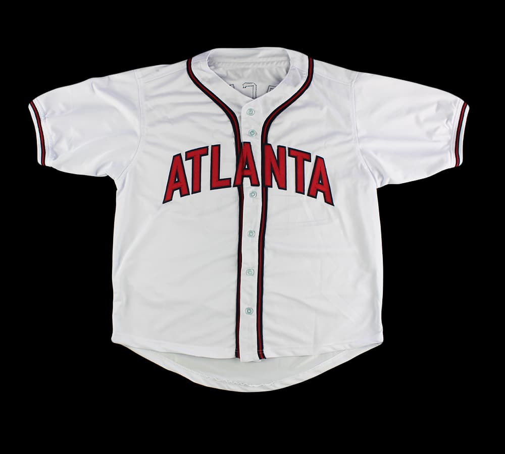 Cristian Pache Signed Atlanta Custom White Jersey Cristian Pache Jersey cristian-pache-atlanta-white, view 2, supplier stock photo