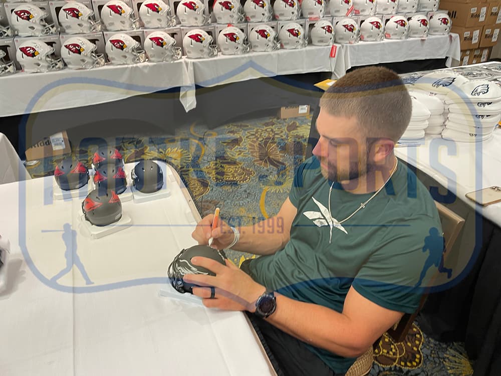 Zach Ertz Signed Philadelphia Eagles Speed Eclipse NFL Mini Helmet Zach Ertz Helmet zach-ertz-philadelphia-eagles-speed-eclipse, Philadelphia Eagles, view 3, supplier stock photo