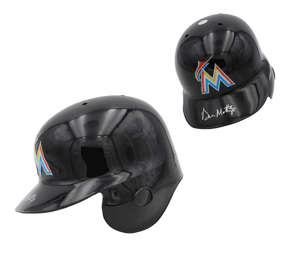Don Mattingly Signed Miami Marlins Rawlings Current MLB Helmet Don Mattingly Helmet don-mattingly-miami-marlins-rawlings-current, supplier stock photo