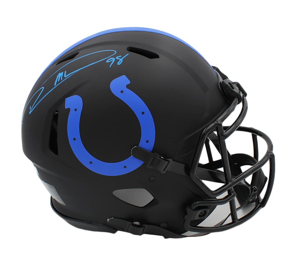 Robert Mathis Signed Indianapolis Colts Speed Authentic Eclipse NFL Helmet Robert Mathis Helmet robert-mathis-indianapolis-colts-speed-eclipse, view 2, supplier stock photo